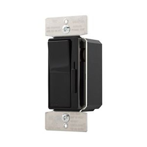 Main product image of Decorator Dimmer, Preset Feature, #14 -12 Awg 120V, Slide Actuator, Black, 1-Pole, 3-Way, DLC03P-BK