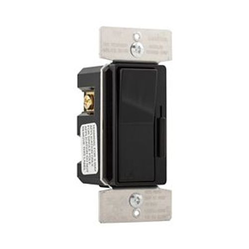 Main product image of Decorator Dimmer, Preset Feature, #14 -12 Awg 120V, Slide Actuator, Black, 1-Pole, 3-Way, DLC03P-BK