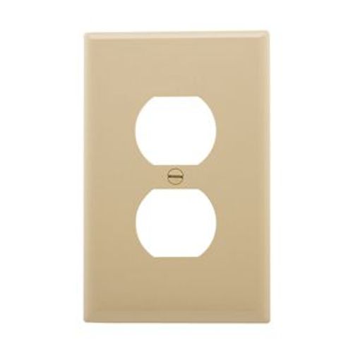 Main product image of Duplex Receptacle Wallplate, Premarked "Emergency", 10% Deeper Than Standard, 1-Gang, EM93101