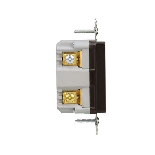 Main product image of Plt Wi-Fi Smart Duplex Receptacle, Neutral Required, 120V, Split Control 15A, 1/2 Hp, 120V Brown, EWFTRCR15-B-BX-L