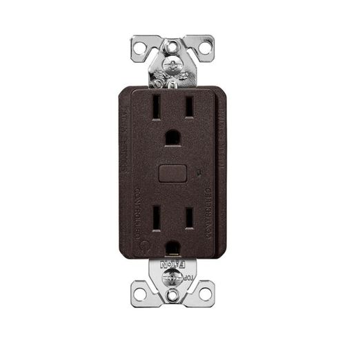 Main product image of Plt Wi-Fi Smart Duplex Receptacle, 120V, Split Control 15A, 1/2 Hp, 120V Oil Rubbed Bronze, EWFTRCR15-RB-BX-L
