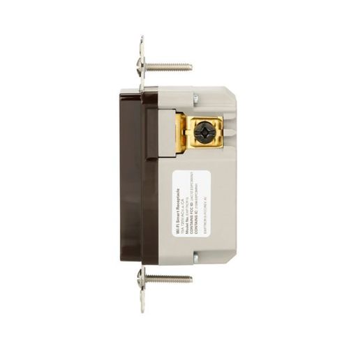 Main product image of Plt Wi-Fi Smart Duplex Receptacle, Weather Resistant, Split Control 15A, 1/2 Hp, 120V Brown, EWFWRCR15-B-BX-L
