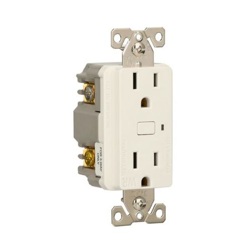 Main product image of Plt Wi-Fi Smart Duplex Receptacle, Weather Resistant, 120V, Split Control 15A, 1/2 Hp, 120V, EWFWRCR15-W-BX-L