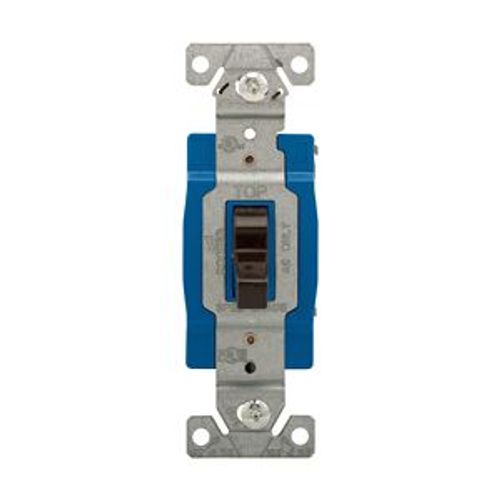 Main product image of Ezlink Modular Toggle Switch, 15 A, 120-277 Vac, 60 Hz, Three-Pole, Four-Wire, Brown, EZ1203B