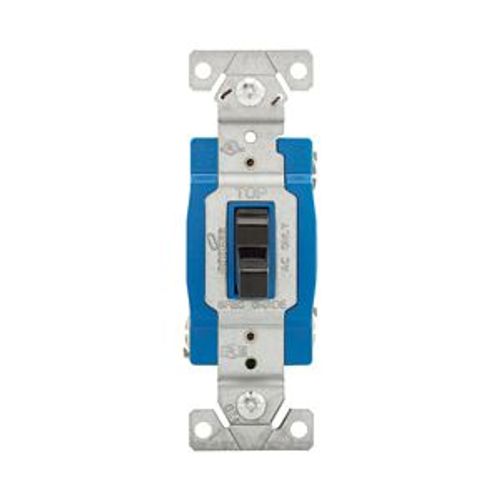Main product image of Ezlink Modular Toggle Switch, 15 A, 120-277 Vac, 60 Hz, Three-Pole, Four-Wire, Black, EZ1203BK