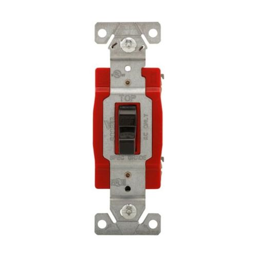 Main product image of Ezlink Modular Toggle Switch, 20 A, 120-277 Vac, 60 Hz, Single-Pole, Three-Wire, Black, EZ1221BK