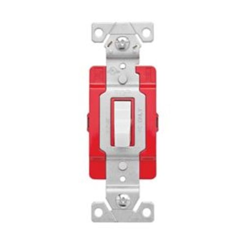 Main product image of Ezlink Modular Toggle Switch, 20 A, 120-277 Vac, 60 Hz, Single-Pole, Three-Wire, White, EZ1221W