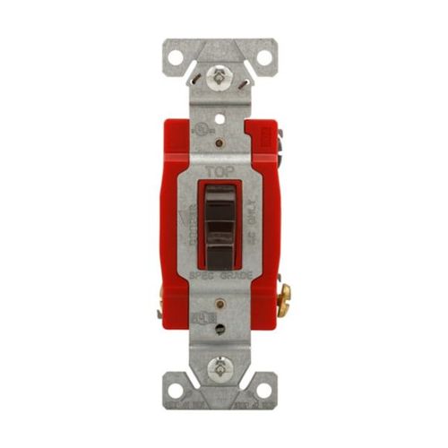 Main product image of Ezlink Modular Toggle Switch, 20 A, 120-277 Vac, 60 Hz, Three-Pole, Four-Wire, Brown, EZ1223B