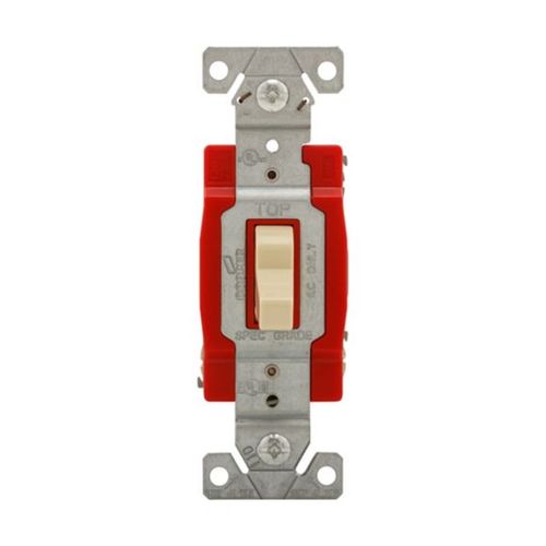 Main product image of Ezlink Modular Toggle Switch, 20 A, 120-277 Vac, 60 Hz, Three-Pole, Four-Wire, Ivory, EZ1223V