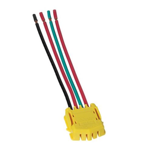 Main product image of Ezlink Modular Switch Connector, 20 A, 120-277 Vac, 60 Hz, 3-Pole, Stranded, 4-Wire, Yellow, EZ3WSWSTR