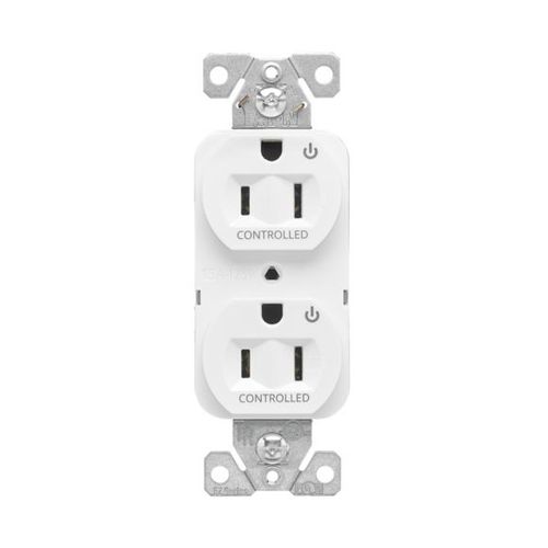 Main product image of Ezlink Modular Duplex Receptacle, 15 A, 125 Vac, 60 Hz, Half Controlled, 3-Wire, Light Almond, EZ5262CHLA