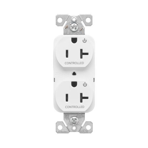 Main product image of Ezlink Modular Duplex Receptacle, 20 A, 125 Vac, 60 Hz, Dual Controlled, 3-Wire, White, EZ5362CDW