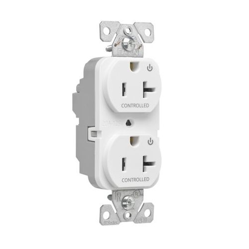 Main product image of Ezlink Modular Duplex Receptacle, 20 A, 125 Vac, 60 Hz, Dual Controlled, 3-Wire, White, EZ5362CDW