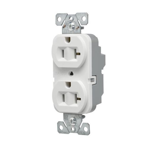 Main product image of Ezlink Modular Duplex Receptacle, 20 A, 125 Vac, 60 Hz, Nema 5-20R, Three-Wire, White, EZ5362W