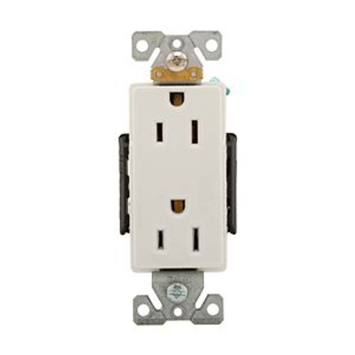 Main product image of Ezlink Modular Decorator Receptacle, 15 A, 125 Vac, 60 Hz, Nema 5-15R, Three-Wire, Black, EZ6262BK