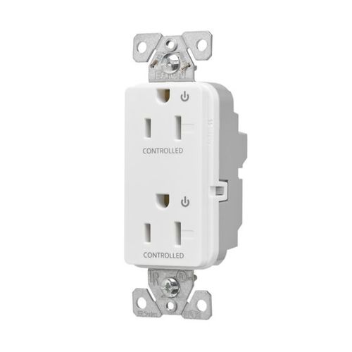 Main product image of Ezlink Modular Decorator Receptacle, 15 A, 125 Vac, 60 Hz, Dual Controlled, 3-Wire, White, EZ6262CDW