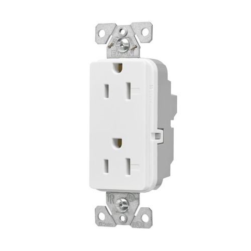 Main product image of Ezlink Modular Decorator Receptacle, 15 A, 125 Vac, 60 Hz, Nema 5-15R, Three-Wire, White, EZ6262W
