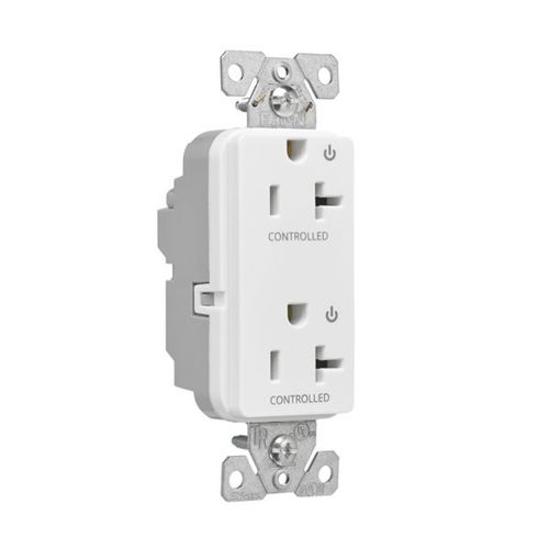 Main product image of Ezlink Modular Decorator Receptacle, 20 A, 125 Vac, 60 Hz, Dual Controlled, 3-Wire, White, EZ6362CDW
