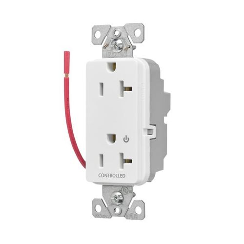 Main product image of Ezlink Modular Decorator Receptacle, 20 A, 125 Vac, 60 Hz, Half Controlled, 3-Wire, White, EZ6362CHW
