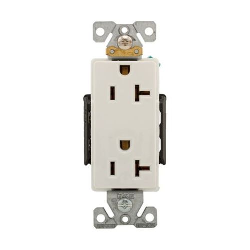 Main product image of Ezlink Modular Decorator Receptacle, 20 A, 125 Vac, 60 Hz, Nema 5-20R, 3-Wire, Light Almond, EZ6362LA