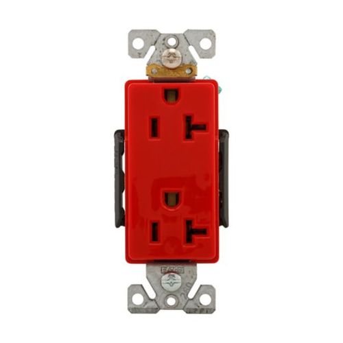 Main product image of Ezlink Modular Decorator Receptacle, 20 A, 125 Vac, 60 Hz, Nema 5-20R, Three-Wire, Red, EZ6362RD