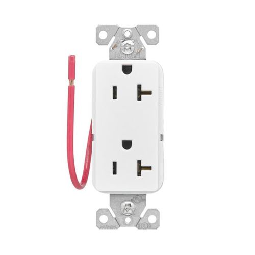 Main product image of Ezlink Modular Decorator Receptacle, 20 A, 125 Vac, 60 Hz, Split Control, 3-Wire, White, EZ6362SCW