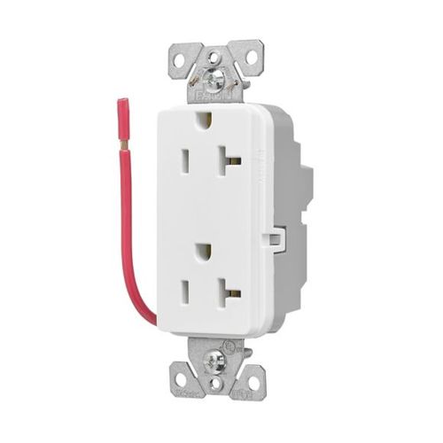 Main product image of Ezlink Modular Decorator Receptacle, 20 A, 125 Vac, 60 Hz, Split Control, 3-Wire, White, EZ6362SCW