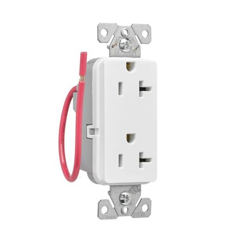 Main product image of Ezlink Modular Decorator Receptacle, 20 A, 125 Vac, 60 Hz, Split Control, 3-Wire, White, EZ6362SCW