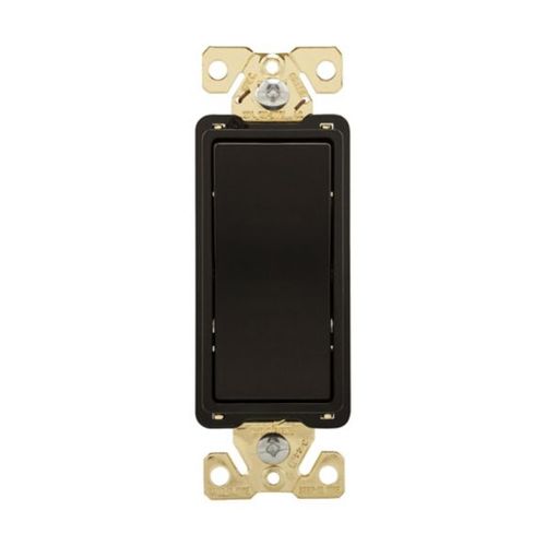 Main product image of Ezlink Modular Decorator Switch, 15 A, 120-277 Vac, 60 Hz, Three-Pole, Four-Wire, Black, EZ7603BK