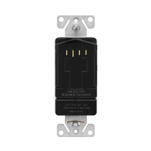 Main product image of Ezlink Modular Decorator Switch, 15 A, 120-277 Vac, 60 Hz, Three-Pole, Four-Wire, White, EZ7603W