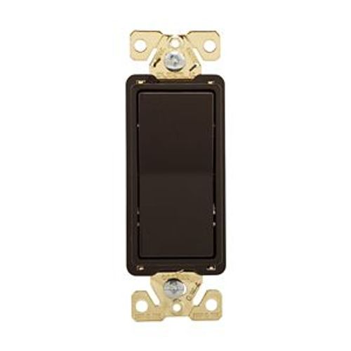 Main product image of Ezlink Modular Decorator Switch, 20 A, 120-277 Vac, 60 Hz, Single-Pole, Three-Wire, Brown, EZ7621B