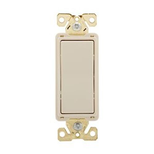 Main product image of Ezlink Modular Decorator Switch, 20 A, 120-277 Vac, 60 Hz, Single-Pole, 3-Wire, Light Almond, EZ7621LA