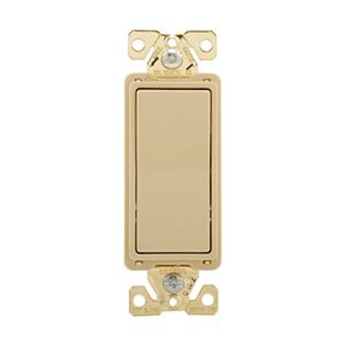 Main product image of Ezlink Modular Decorator Switch, 20 A, 120-277 Vac, 60 Hz, Single-Pole, Three-Wire, Ivory, EZ7621V