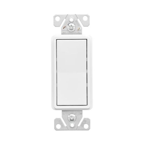 Main product image of Ezlink Modular Decorator Switch, 20 A, 120-277 Vac, 60 Hz, Three-Pole, Four-Wire, White, EZ7623W