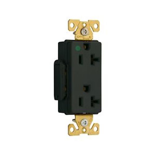 Main product image of Ezlink Modular Decorator Hg Receptacle, 20 A, 125 Vac, 60 Hz, Black, Three-Wire, EZ8362BK
