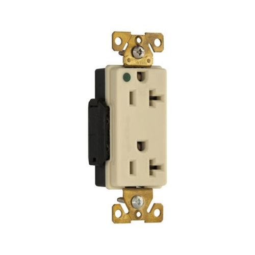 Main product image of Ezlink Modular Decorator Hg Receptacle, 20 A, 125 Vac, 60 Hz, Ivory, Three-Wire, EZ8362V