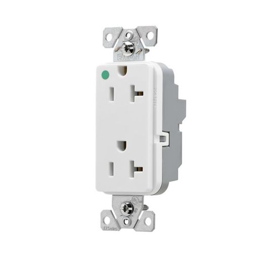 Main product image of Ezlink Modular Decorator Hg Receptacle, 20 A, 125 Vac, 60 Hz, White, Three-Wire, EZ8362W