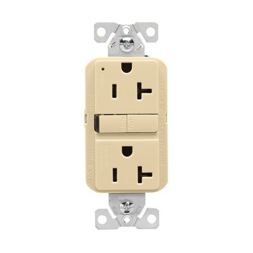 Main product image of Ezlink Modular Gfci, 20 A, 125 Vac, 60 Hz, Ivory, Three-Wire, EZGF20V