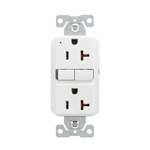 Main product image of Ezlink Modular Gfci, 20 A, 125 Vac, 60 Hz, White, Three-Wire, EZGF20W