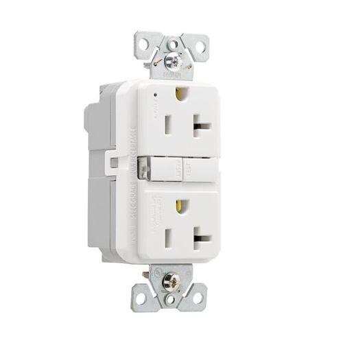 Main product image of Ezlink Modular Gfci, 20 A, 125 Vac, 60 Hz, White, Three-Wire, EZGF20W