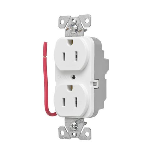Main product image of Ezlink Modular Duplex Receptacle, 15 A, 125 Vac, 60 Hz, Tamper-Resistant, Split Control, White, EZTR5262SCW