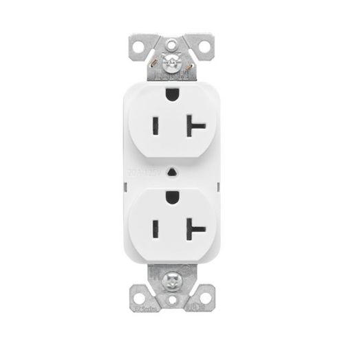 Main product image of Ezlink Modular Duplex Receptacle, 20 A, 125 Vac, 60 Hz, Tamper-Resistant, 3-Wire, White, EZTR5362W
