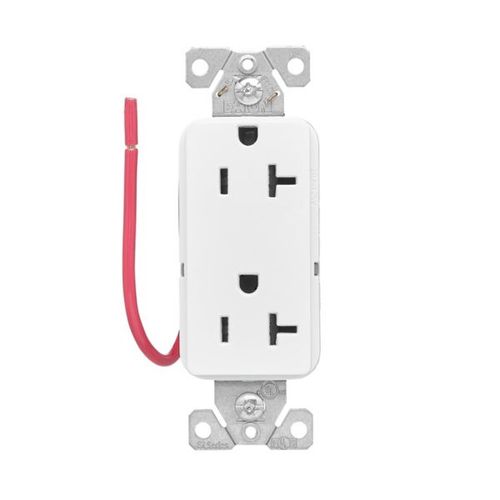 Main product image of Ezlink Modular Decorator Receptacle, 20 A, 125 Vac, Tamper-Resistant, Split Control, White, EZTR6362SCW