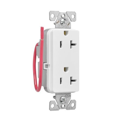 Main product image of Ezlink Modular Decorator Receptacle, 20 A, 125 Vac, Tamper-Resistant, Split Control, White, EZTR6362SCW