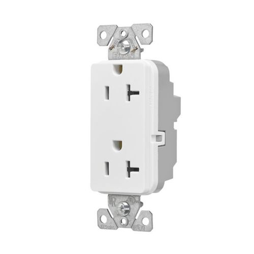 Main product image of Ezlink Modular Decorator Receptacle, 20 A, 125 Vac, 60 Hz, Tamper-Resistant 3-Wire,White, EZTR6362W