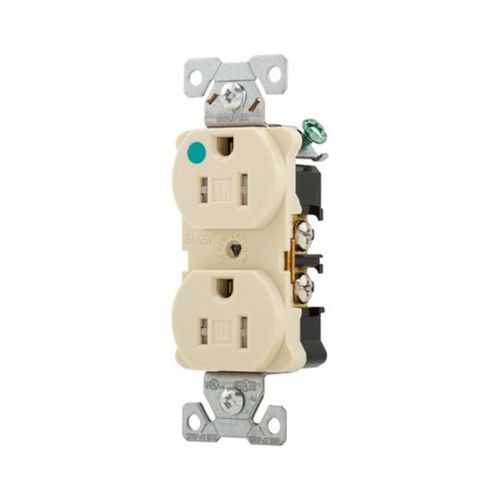 Main product image of Ezlink Modular Duplex Hg Receptacle, 15 A, 125 Vac, 60 Hz, Ivory, 3-Wire, Tamper-Resistant, EZTR8200V
