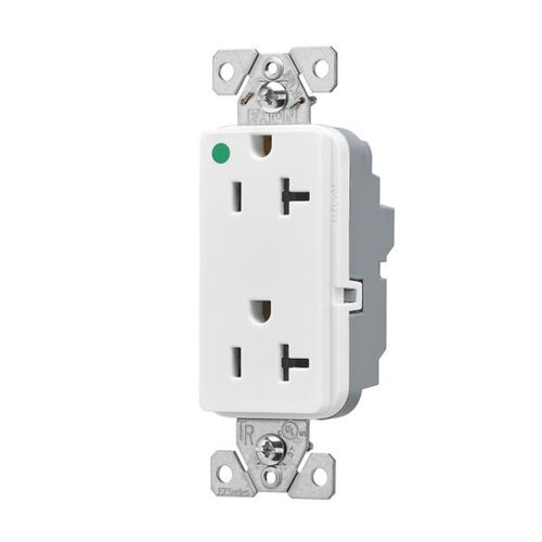 Main product image of Ezlink Modular Decorator Hg Receptacle, 20 A, 125 Vac, 60 Hz, White, 3-Wire, Tamper-Resistant, EZTR8362W
