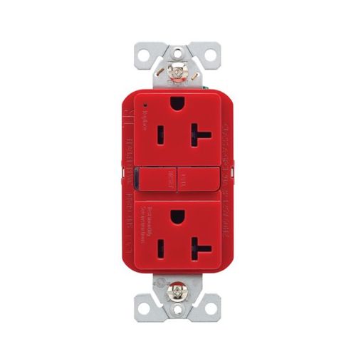 Main product image of Ezlink Modular Gfci, 15 A, 125 Vac, 60 Hz, Red, Three-Wire, Tamper-Resistant, EZTRGF15RD