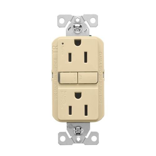 Main product image of Ezlink Modular Gfci, 15 A, 125 Vac, 60 Hz, Ivory, Three-Wire, Tamper-Resistant, EZTRGF15V