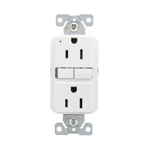 Main product image of Ezlink Modular Gfci, 15 A, 125 Vac, 60 Hz, White, Three-Wire, Tamper-Resistant, EZTRGF15W